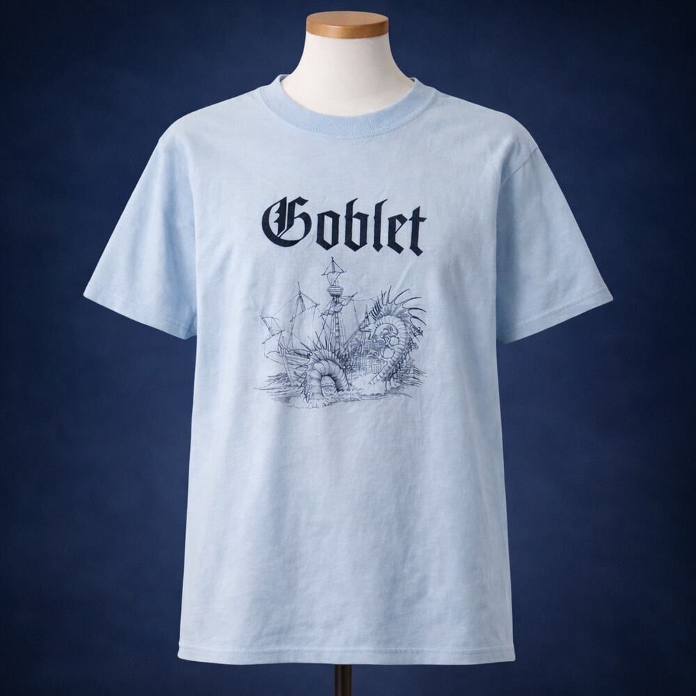 Vintage Gildan Dungeons and Dragons Goblet Enter The Realm Blue Men’s Shirt XL